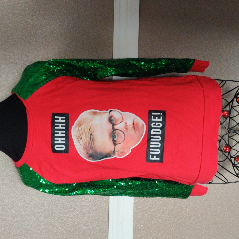 {A Christmas Story" Sequin Sweater